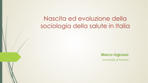 Nascita ed evoluzione della sociologia della salute in Italia