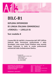 DILC-B1 - Accademia Italiana di lingua