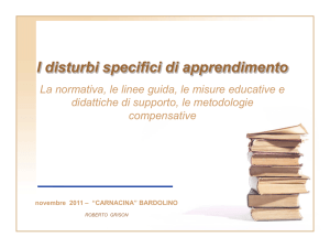 R. Grison I disturbi specifici di apprendimento