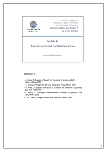Modulo 24 Budget e principi di contabilità 2016-2017