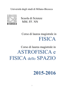 GUIDA DELLO STUDENTE LAUREE MAGISTRALI 2015