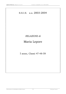 Maria Lepore - Università degli studi di Genova