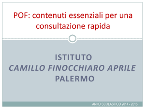 Piano dell`Offerta formativa - Istituto Magistrale Camillo Finocchiaro