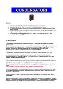 Esercitazione sui condensatori classe 4