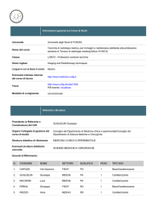 L/SNT3 Tecniche di radiologia medica, per immagini e radioterapia