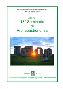 atti del 18° seminario - Archeoastronomia Ligustica