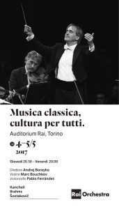 Musica classica, cultura per tutti. 4–5/5