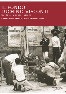 Consulta la Guida dell`archivio Luchino Visconti