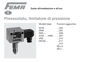 I Pressostato, limitatore di pressione