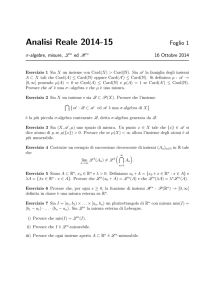 Foglio 1 - Math Unipd