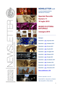 NEWSLETTER Unifi - Università degli Studi di Firenze