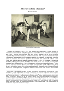Alberto Spadolini e la danza