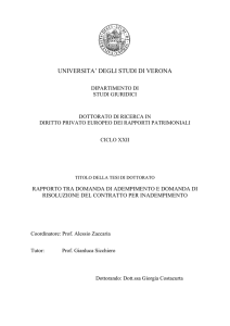 universita` degli studi di verona - Università degli Studi di Verona