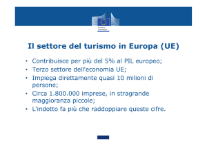 Il settore del turismo in Europa (UE)