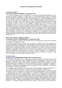 ESTRATTO RASSEGNA STAMPA