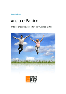 Ansia e Panico - Centro Studi Forepsy