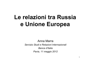 La Russia - Università di Pavia