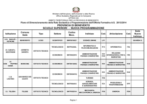 provincia di benevento scuole superiori - nuova