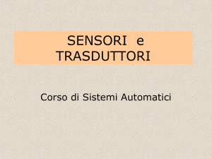 Sensori e trasduttori Corso di Sistemi Automatici