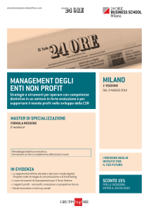 management degli enti non profit