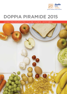 Doppia Piramide 2015 - Raccomandazioni per un`alimentazione