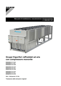 Gruppi frigoriferi raffreddati ad aria con compressore monovite