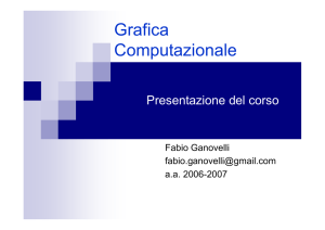 Grafica Computazionale - Visual Computing Lab