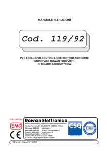 Cod. 119/92 - Rowan Elettronica Srl