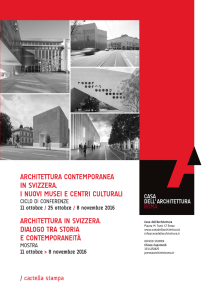 Casa dell`Architettura di Roma. Conferenze sui nuovi musei svizzeri