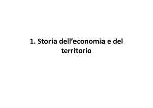 1. Storia dell`economia e del territorio
