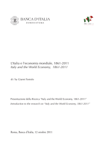 L`Italia e l`economia mondiale, 1861-2011
