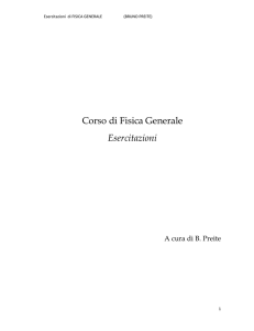 Corso di Fisica Generale Esercitazioni