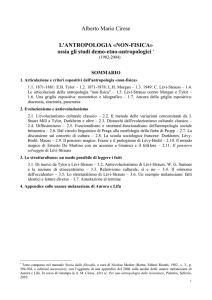 L`antropologia non fisica, ossia gli studi demo-etno