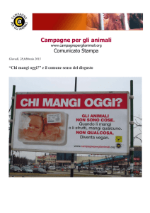 Comunicato Stampa - Campagne per gli animali