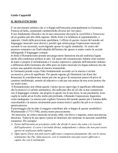 Guido Coppotelli IL ROMANTICISMO E` un movimento artistico che