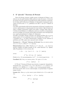 1.3. Il piccolo Teorema di Fermat
