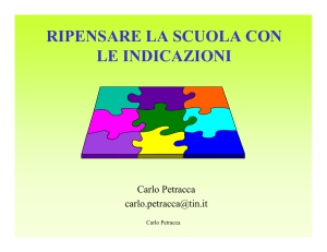 Indicazioni 2012 Scuola Secondaria I grado