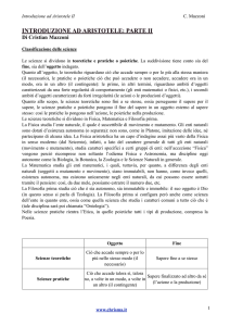 aristotele fisica - Chrisma. Un punto di vista personale sulla