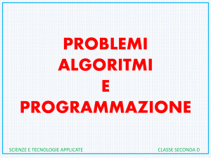 problemi algoritmi e programmazione