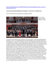 Internationale Bachakademie Stuttgart: Connesson e Beethoven
