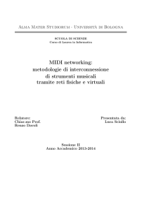 MIDI networking: metodologie di interconnessione di strumenti