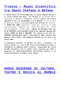 Musei Scientifici tra Santo Stefano e Befana,NUOVA