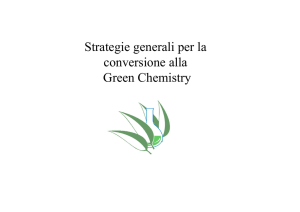 Strategie generali per la conversione alla Green Chemistry