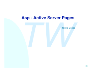 Asp - Active Server Pages