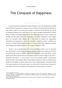 The Conquest of Happiness - "Ferraris"