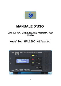 MANUALE D`USO AMPLIFICATORE LINEARE