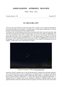 AAS CI 192 GENNAIO 2017 - Associazione Astrofili Segusini