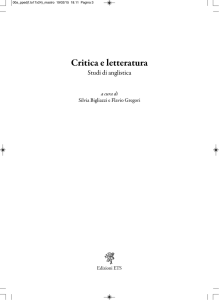 Critica e letteratura