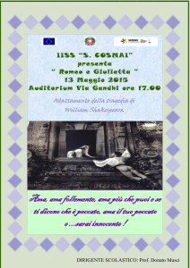 Brochure “Romeo e Giulietta”