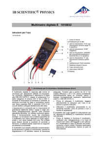 Manuale di prodotto - Multimetro digitale E